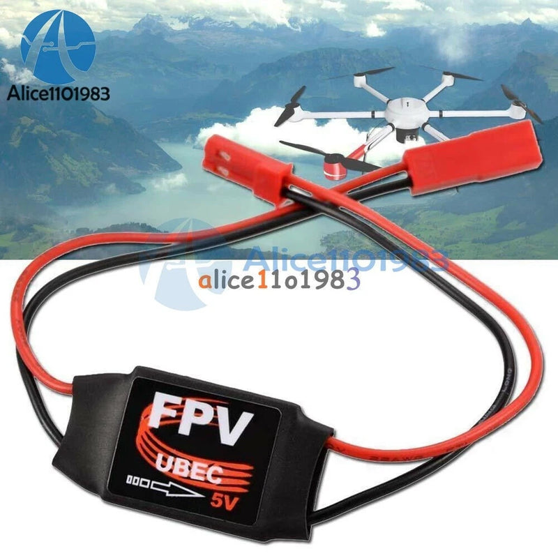 FPV UBEC 5V step-down converter module with red/black power wires