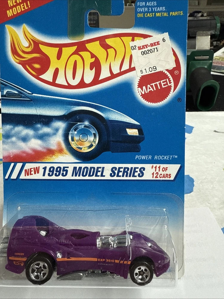 1995 Hot Wheels #351 New Model Series Power Rocket w/ 5 spoke wheels
