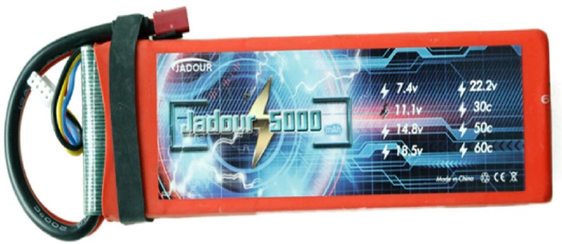 JADOUR LIPO BATTERY 3S 11.1V 5000MAH T PLUG 50C RC HELICOPTER CAR USA SELLER Battery