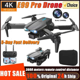Foldable quadcopter drone with HD 4K camera and dual lenses, black