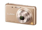 Panasonic Lumix FX80 Digital Camera 5x Optical Zoom Royal Gold From Japan