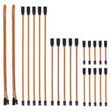 22Pcs Servo Extension Cables Set 5 Types 3Pins Female To Male For Rc Cars Converter