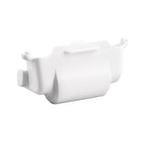 Drone gimbal lock lens cover protector, white acrylic, molded clip-on design