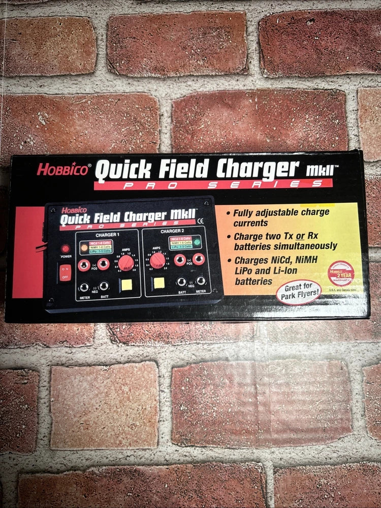 Hobbico Quick Field Charger MkII Pro Series - Charges NICd NiMH LiPo HCAP0290 Battery
