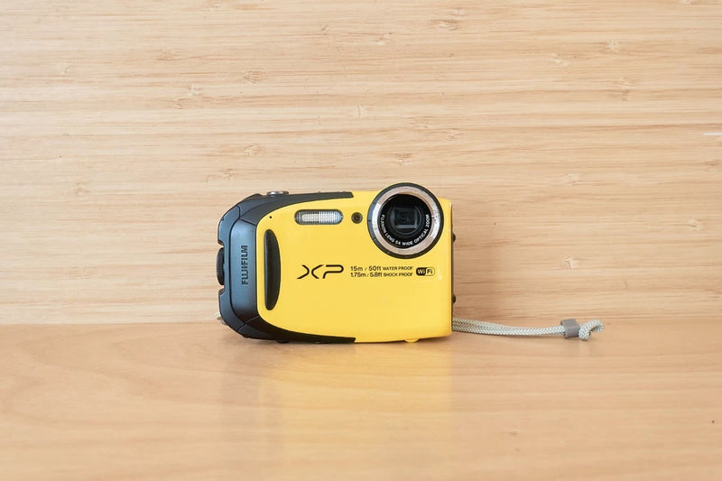 Fujifilm FinePix XP80 Yellow Waterproof WiFi Digital Camera Y2K Digicam