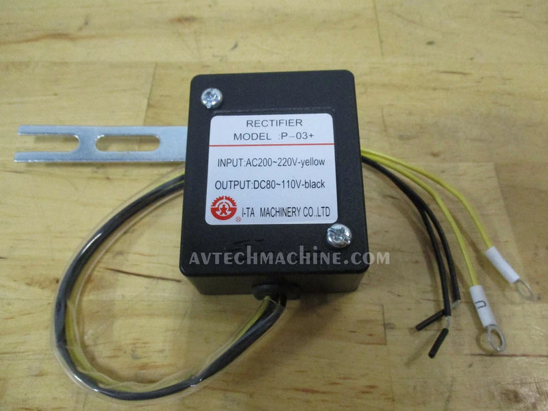 I-TA Rectifier Model P-03+ Input AC200-220V Output DC80-110V S021101170