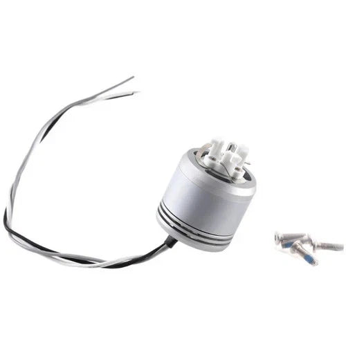 DJI Phantom 4 clockwise motor spare part, silver cylinder with wires and screw