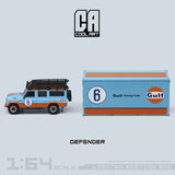 Cool ART/Time Micro 1:64 Land Rover Defender  with metal Container Model Car