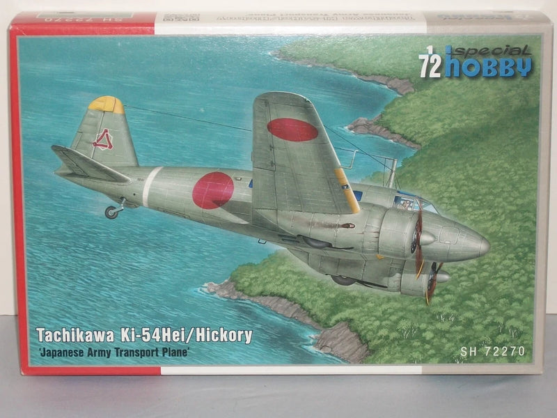 Tachikawa Ki-54Hei/Hickory aircraft model kit box art, Japanese Army transport plane