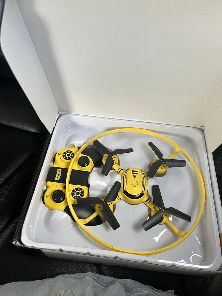 Hasakee Q8 HD Aerial Aircraft Drone Yellow Quadcopter FPV Gravity Headless Mode