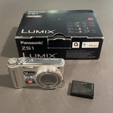 Panasonic Lumix DMC-ZS1 Digital Camera 10.1MP Parts/Repair Works Spots on Lens
