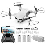 4DV9 Mini Drone with 1080P HD Camera for Kids Live 130mm x 120mm x 33mm, gray