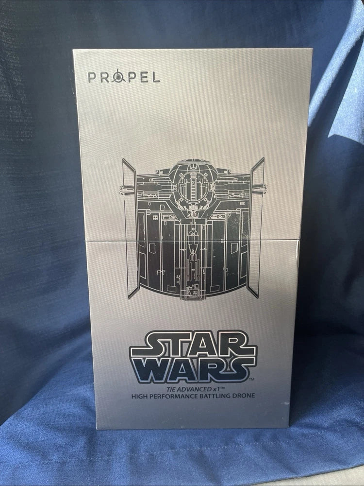 Star Wars TIE Advanced X1 RC quadcopter collector box with Propel and logo front