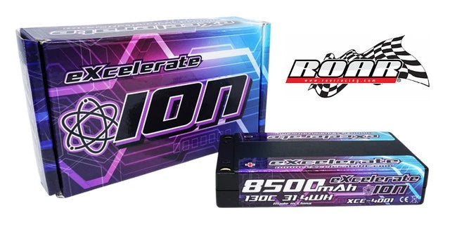 Excelerate 1S 130C Hardcase LiPO (3.7V/8500mAh) w/5mm Bullets XCE-4001 Battery