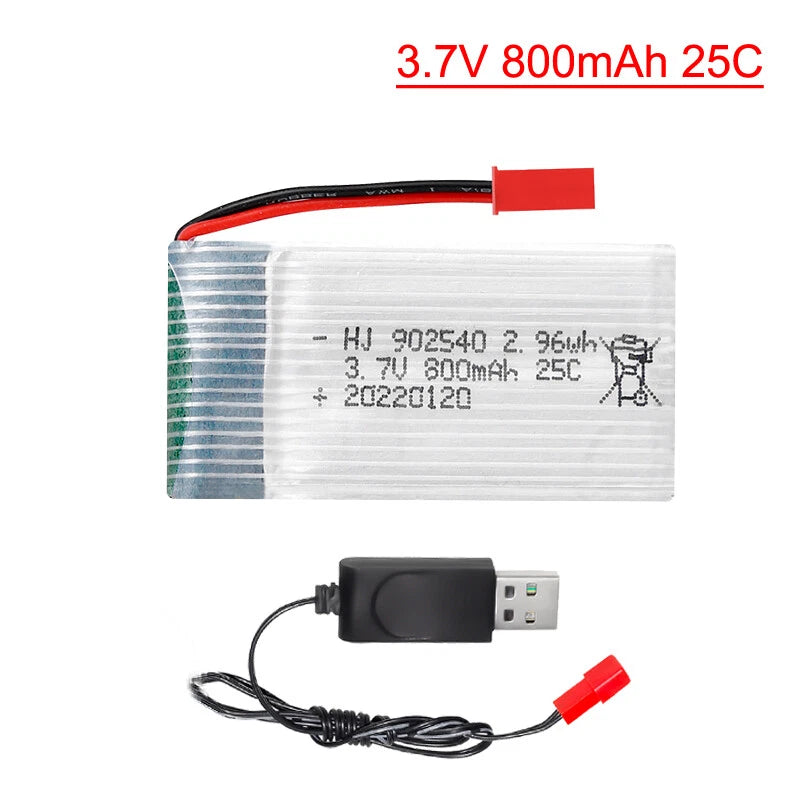 3.7V 800mAh Lipo Battery for X400 X500 X800 HD1315 HJ818 HJ819 X25 RC Quadcopter