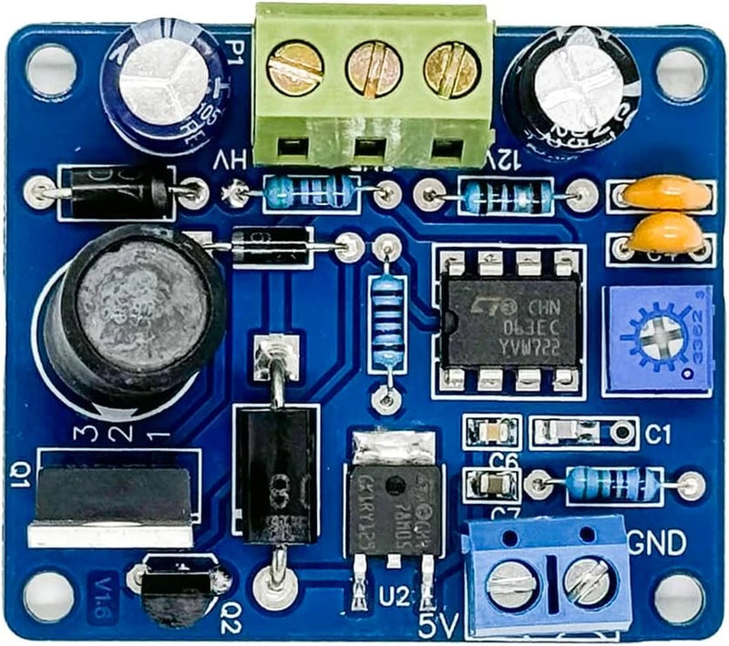 DC 12V to 170V High Voltage Boost Converter - HV Power Supply for Nixie/Magic