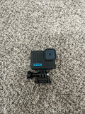 GoPro HERO used twice comes with vented helmet strap NO DAMAGE black camera