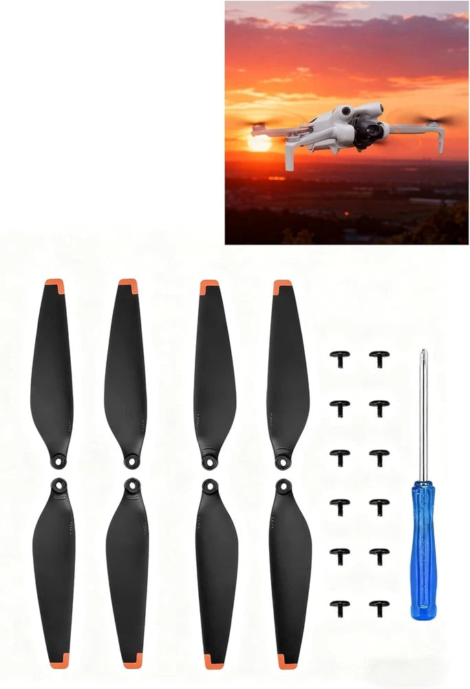 8Pcs Low Noise Quick Release Propellers for DJI Mini 4 Pro Propellers Full