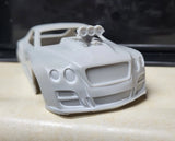 1/24 scale resin 3d printed Blown Bentley Continental drag body model slot car