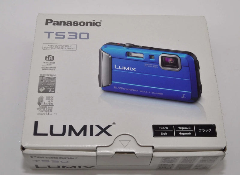 Panasonic LUMIX DMC-TS30P-K Waterproof Underwater Digital Camera Camcorder Black