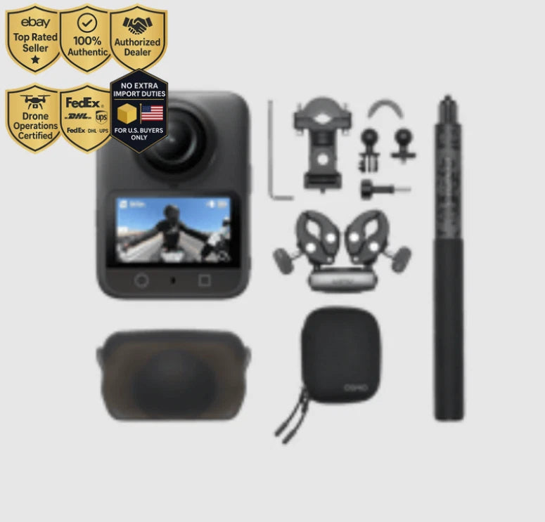 Osmo 360 Motorcycle Multi-POV Combo 8K 120MP 10Bit +1 Battery