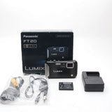 Panasonic Lumix DMC-FT20 Waterproof Digital Camera Black Used From Japan