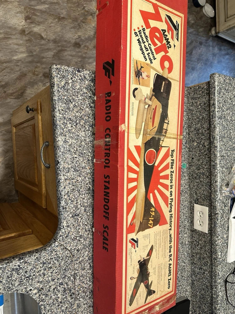 ** TOP FLITE ** A6M ZERO** RADIO CONTROLLED MODEL AIRPLANE KIT ** RED BOX **