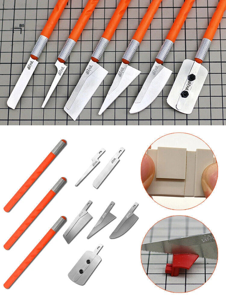 1Set Portable Military Model Tool Hobby Profiled Mini Hand Saw Craft Blade Parys