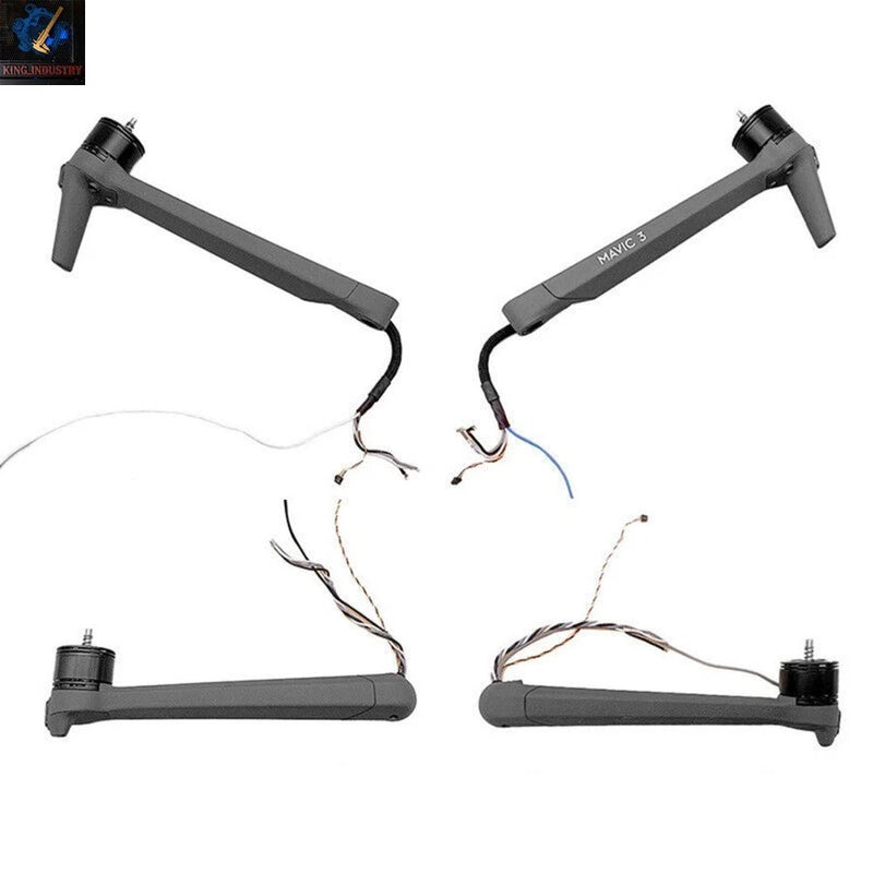 Motor arm set with wiring, left/right for DJI Mavic 3 drone
