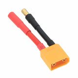 HXT 5.5mm Male-/Female+ Bullets to XT90 Male 10AWG 5CM wire For RC Lipo Battery