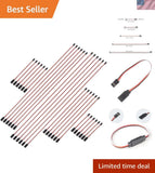 Versatile 30 Pcs 3-Pin Lead Wires - Ideal for Servo Extension & RC Applications Converter