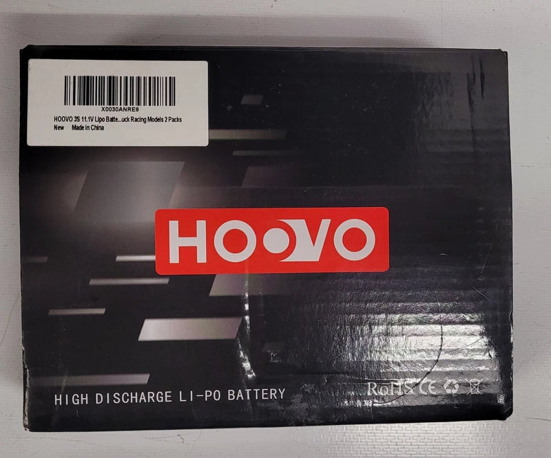 HOOVO 11.1V 120C 5500mAh 2S Lipo Battery Hard Case with Tracxas Plug for RC Car. Battery