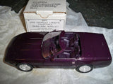 AMT Ertl 1992 Corvette Convertible Black Rose Metallic 6577 Dealer PROMO NEW