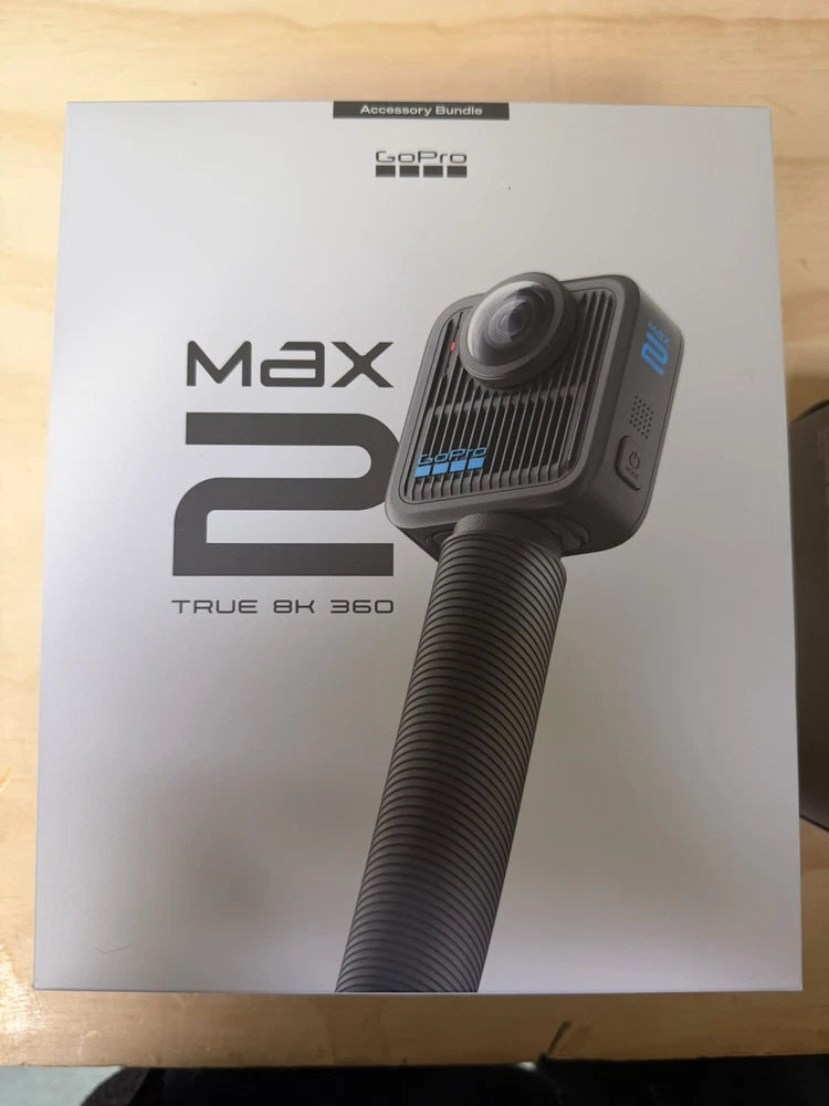 BRAND NEW SEALED - GoPro MAX2 True 8K 360 Video Action Camera Bundle - Black