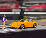 TG Zincit 1:64 Yellow 911 964 Singer Coupe Sports Model Diecast Metal Car New