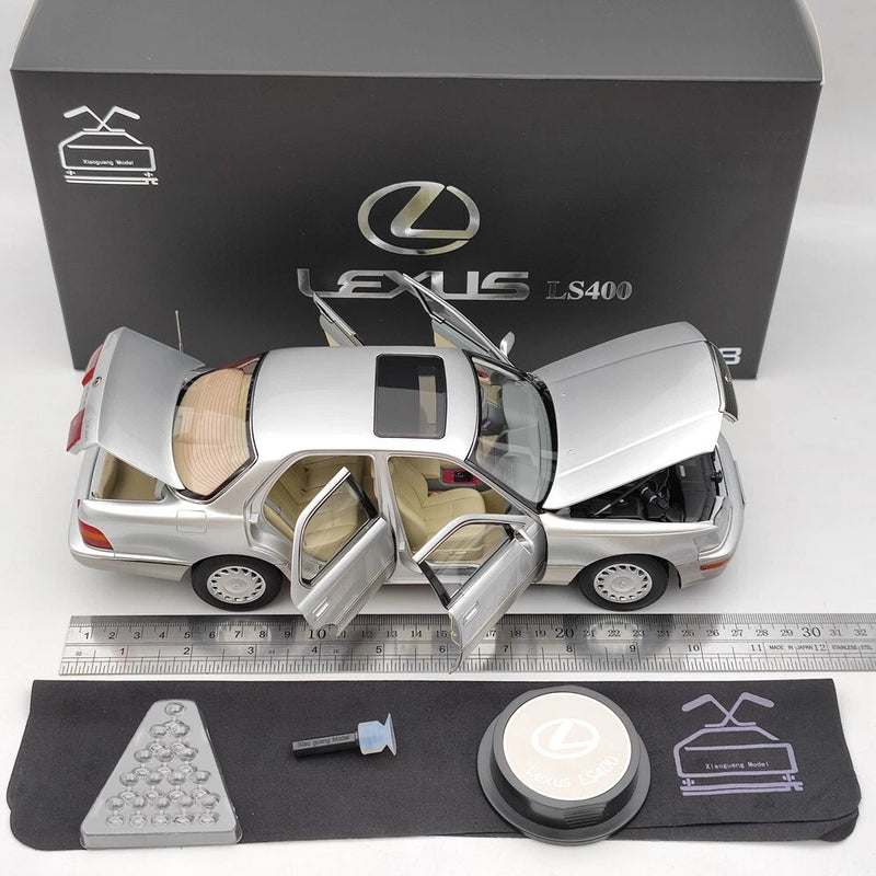 1:18   LS400 First Generation Diecast model Collection Open Silver