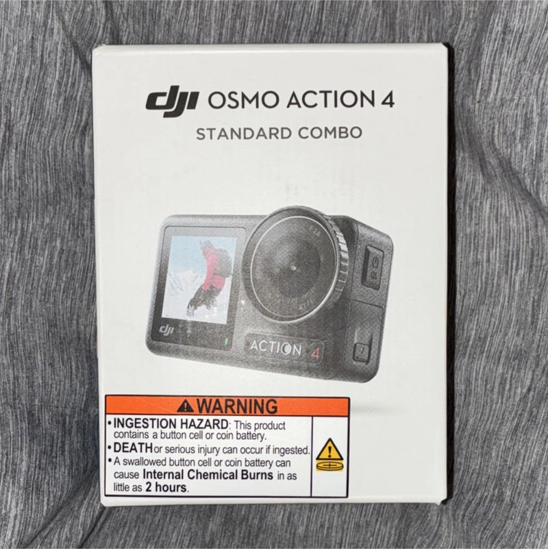 DJI Osmo Action 4 Standard Combo Waterproof Camera, Dual Touchscreens
