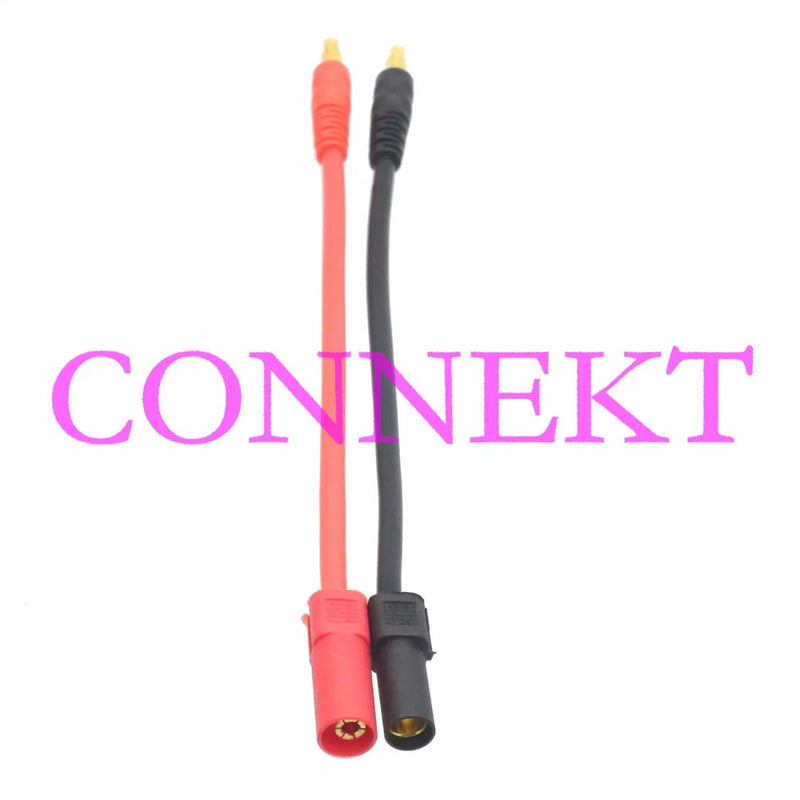 XT150 Bullet Male to 4mm Banana plug 12AWG 15CM Wire for Lipo Battery charger