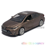 1:33 Toyota Corolla Hybrid Model Car Diecast Toy Vehicle Collection Gift Gold Battery