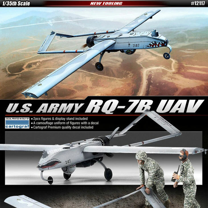 1/35 U.S. ARMY RQ-7B UAV #12117 ACADEMY HOBBY MODEL KITS