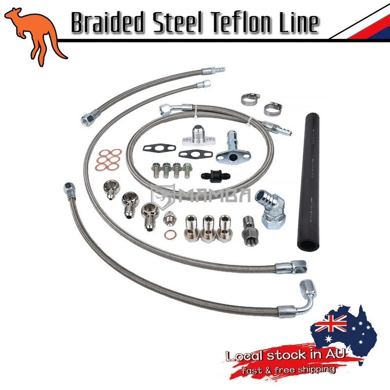 Turbo Oil & Water Line Kit Ford BA BF XR6 FPV F6 & Garrett GT3076R GT3582R BB