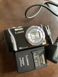 Panasonic Lumix DMC-TZ18 BLACK 14MP Digital Camera LEICA LENS 16x Excellent+