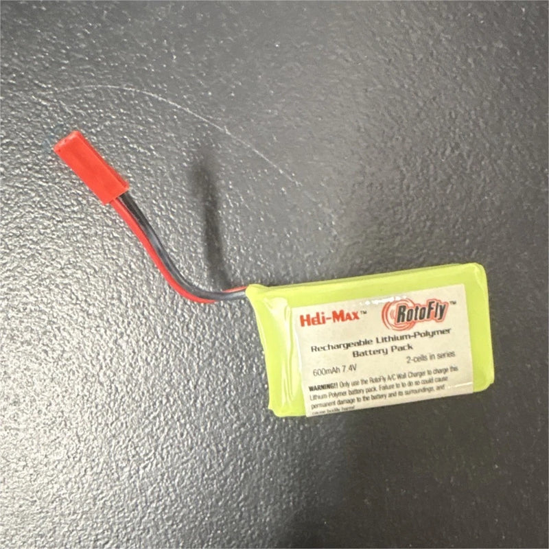 Heli-Max 2110360 7.4V 600mAh LiPo 2S Battery Pack RotoFly 17+ Battery