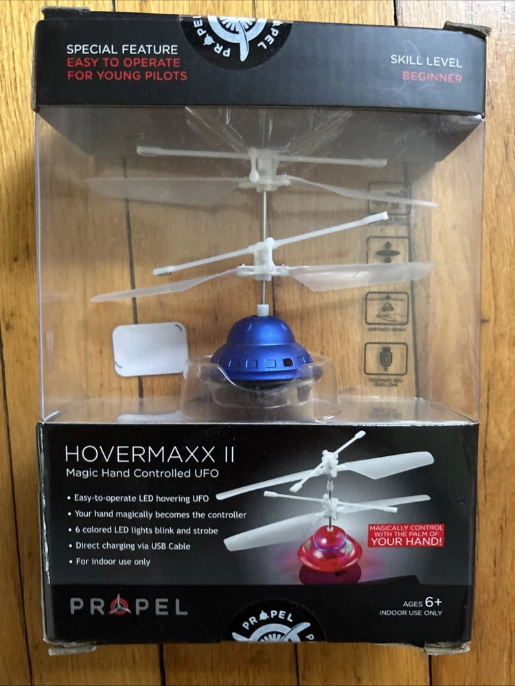 Hovermaxx II Magic Hand Controlled UFO BRAND NEW drone w/ LED lights + USB cord