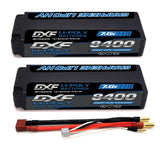 2xDXF 2S LiPo Battery 7.6V 140C 8400mAh DEANS/T 5MM 1/8 buggy truck Racing