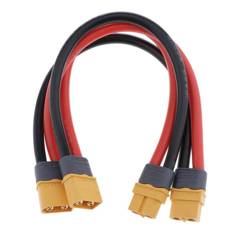 2 Pack RC Lipo Battery 10AWG XT60  Male Female Extension Cable 7.87''