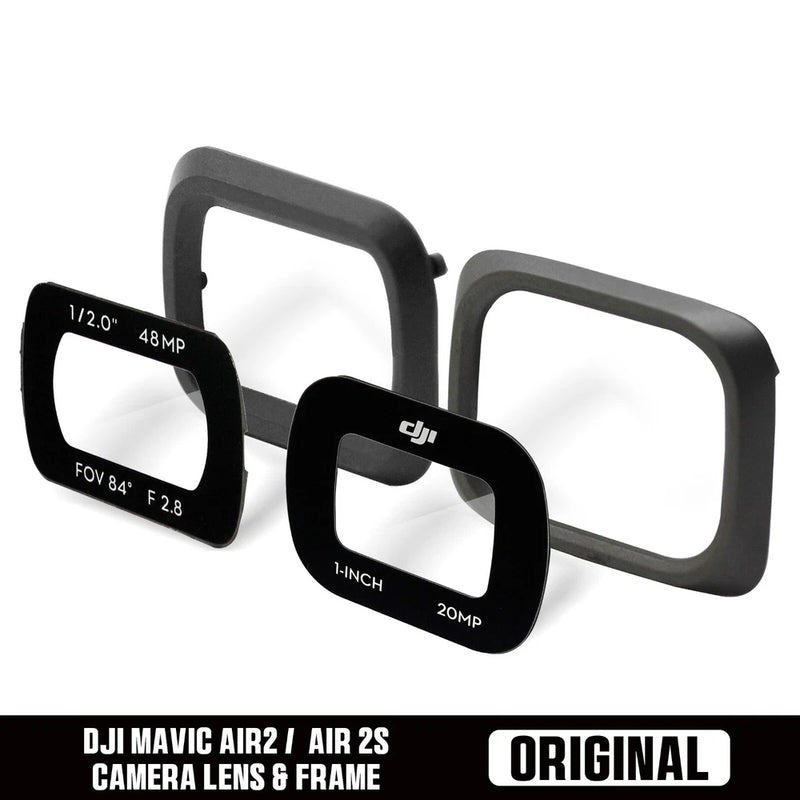 OEM Gimbal Camera Lens UV Glass & Frame Bezel Cover For DJI Mavic Air 2 / Air 2S