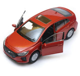 Hyundai Ioniq Korean Family Car Model Toy Diecast Orange 1:34-1:39 Scale Welly