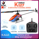 WLtoys K127 2.4G 4CH 6-Aixs Gyro Fixed Height Mini RC Helicopter RTF US STock