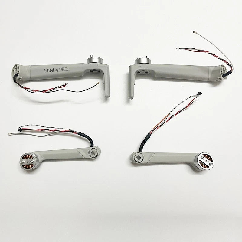 DJI Mavic Mini 4Pro motor arm replacement parts, grey with wiring